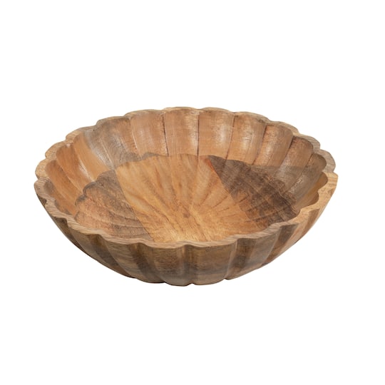 Wavy Mango Wood Bowl by Ashland®